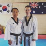 Master Gordon with his Australian instructor Master Kang